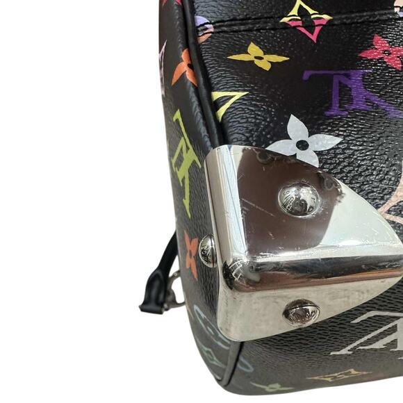 Louis Vuitton Murakami Speedy Noir bag 30 Multicolor Monogram tote LV x TM - Picture 10 of 14